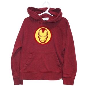2/$25 🏷 Gap Maroon Iron Man Hoodie Size 6/7